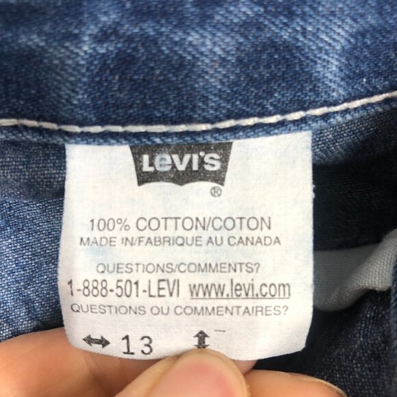 LEVI'S 573 White Tab Vintage‎ Y2K Capri Flare Leg Jeans Sz 13 - Picture 8 of 11